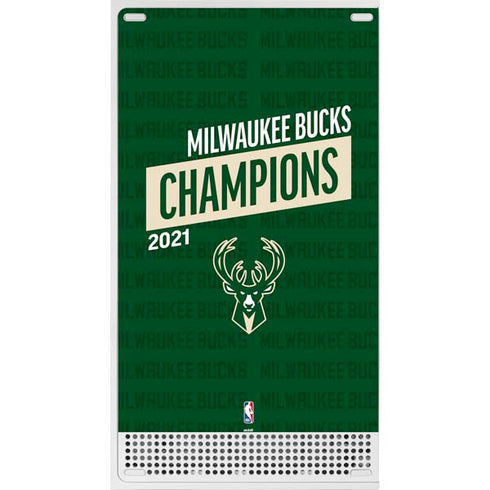 NBA Milwaukee Bucks 2021 Champions Xbox Series S Console Skin